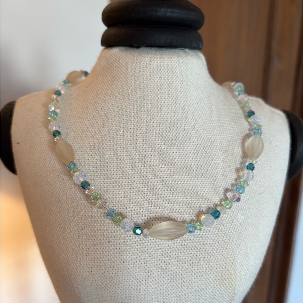 Swarovski Beaded Necklace with Crystal Accents